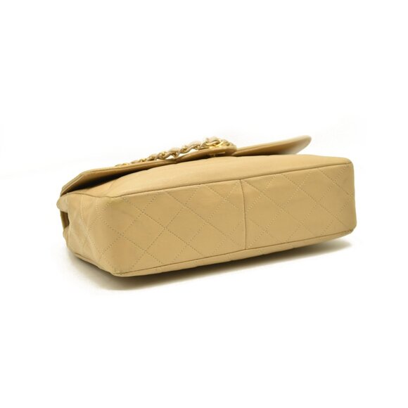 CHANEL Quilted CC Single Flap Shoulder Bag Matelasse Leather Chain - Picture 5 of 16